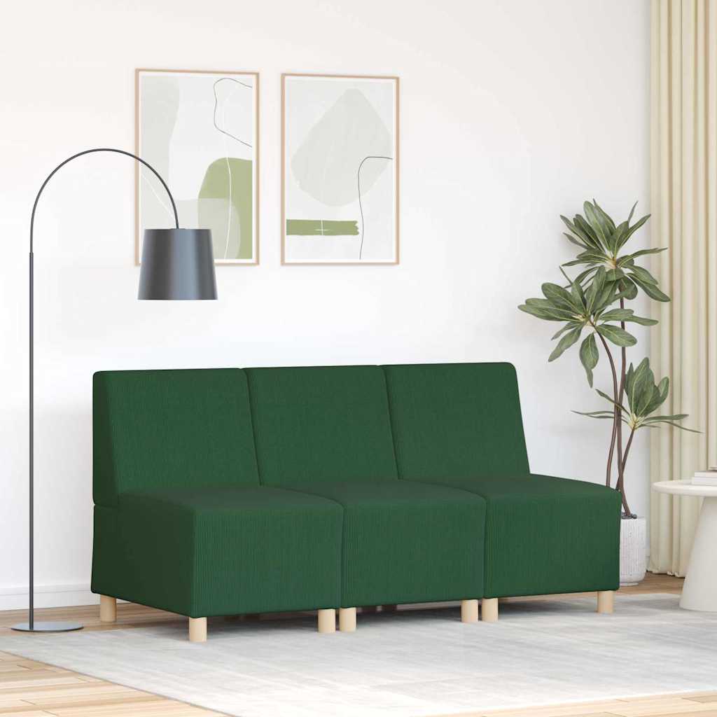 Sofa Chiar 3 pcs Džungli roheline 55 x 74 x 82 cm