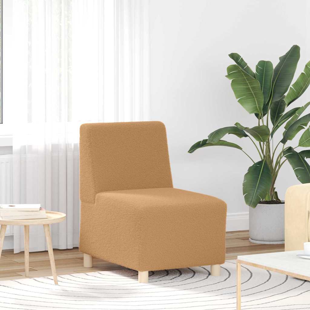 vidaXL Modulaire Bankeenheid Armlos 3 pcs Beige 55 x 74 x 82 cm