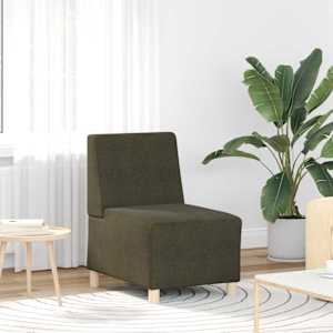 Modulová sedačka bez opěradel 3 pcs Zelená 55 x 74 x 82 cm - obrázek 3