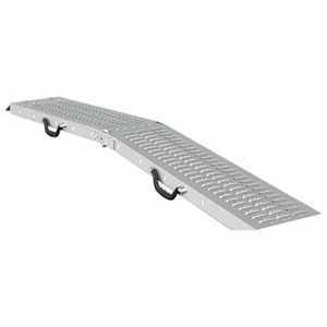 Skládací rampy 200 kg na rampu 2 pcs Stříbrná 166 x 23 x 4,5 cm - obrázek 4
