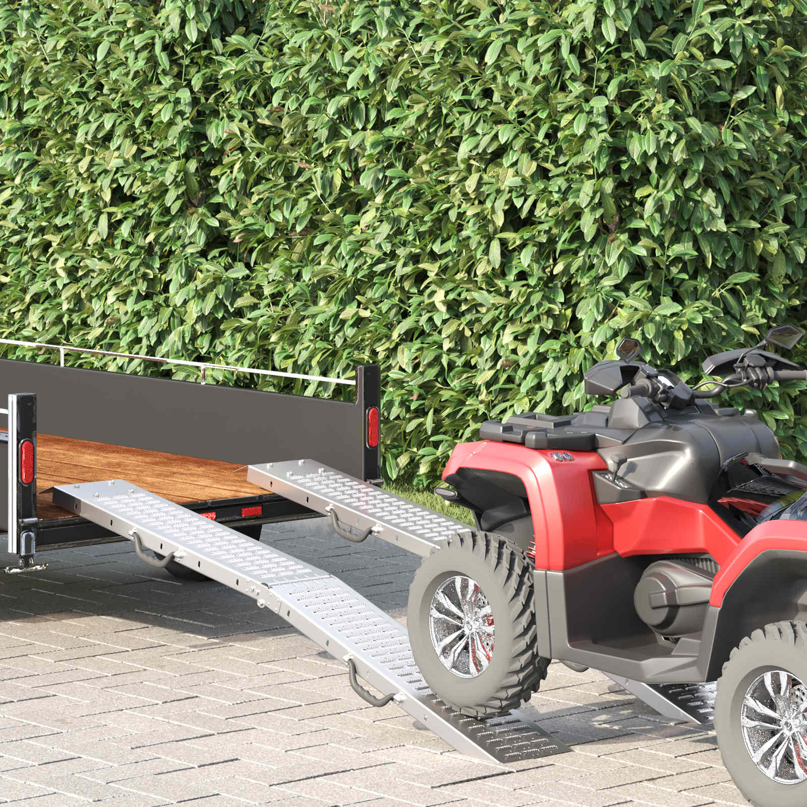 vidaXL Laderampe 2 pcs Silber 185 x 22,5 x 4,5 cm Verzinkter Stahl