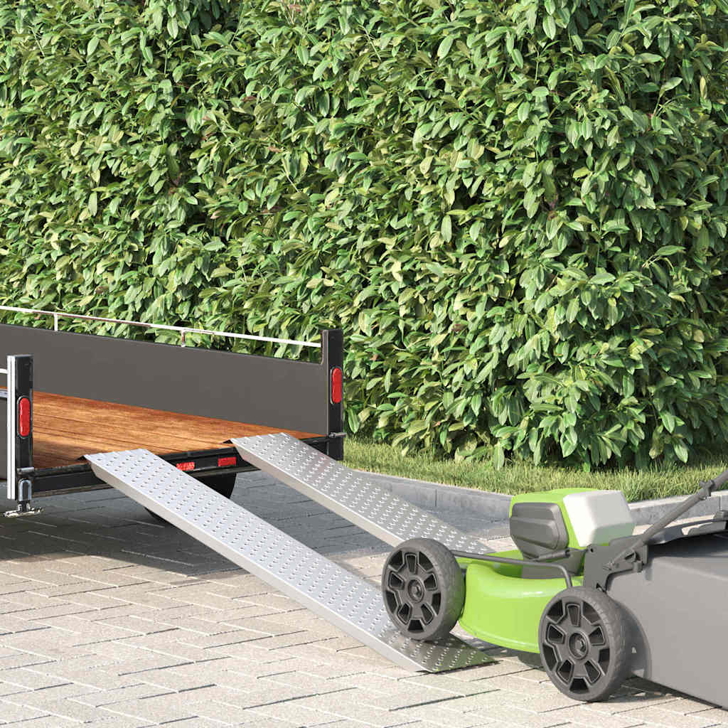 vidaXL Rampă de Încărcare Argintiu 159 x 23 x 5 cm Oțel Galvanizat