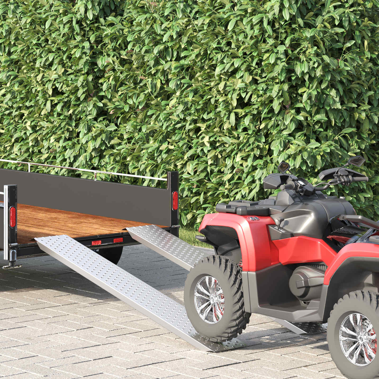 vidaXL Laderampe Silber 159 x 23 x 5 cm Verzinkter Stahl