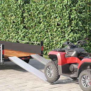 Ramp za nalaganje 200 kg srebrna 159 x 23 x 5 cm