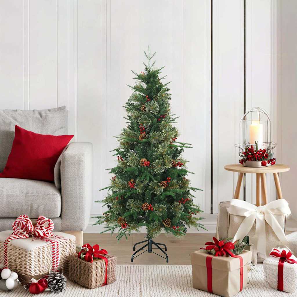 Sapin de Noël Artificiel à Branches Articulées Vert 120 cm