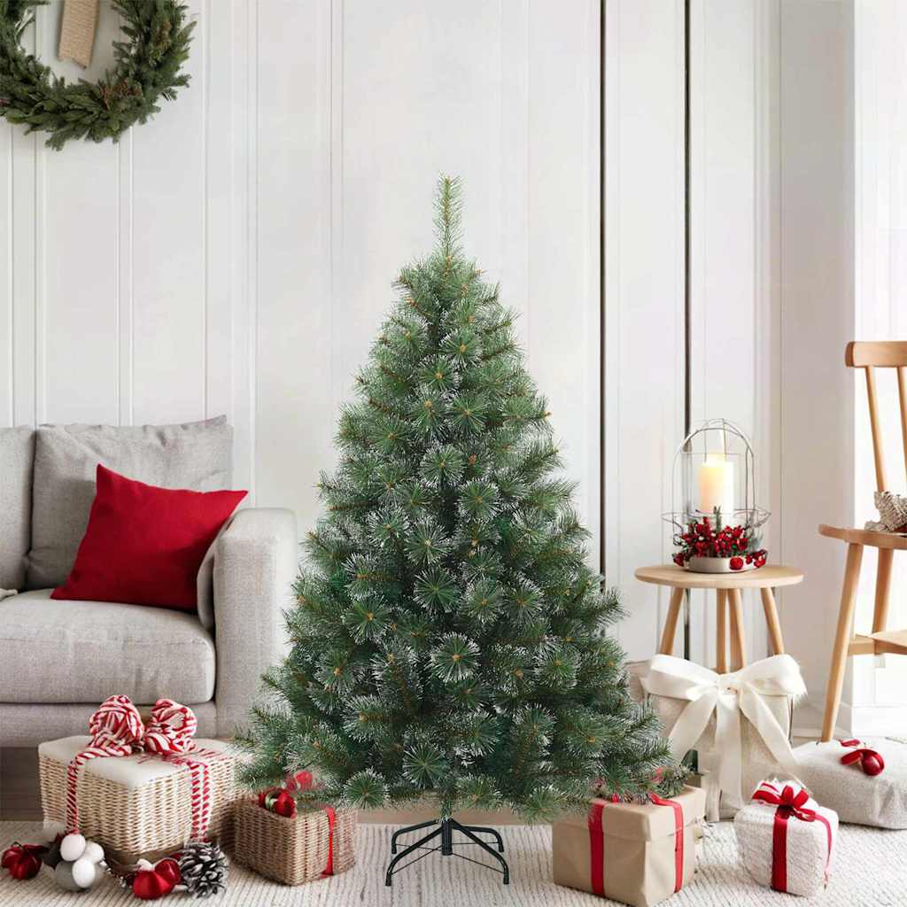 Arbre de Noël Artificiel Moderne à Charnières Flocké avec Neige