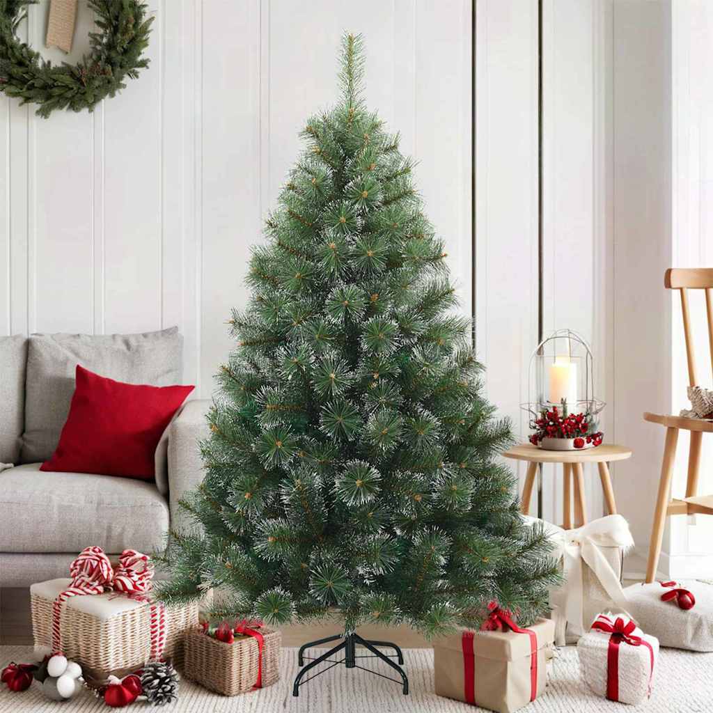 Arbre de Noël Artificiel Moderne à Charnières Flocké avec Neige