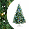 vidaXL Tehis pre-lit j&otilde;ulupuu koos 300 LED-iga Roheline 240 cm PVC