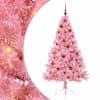 vidaXL Tehis pre-lit j&otilde;ulupuu koos 150 LED-iga Roosa 150 cm PVC