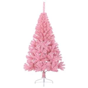 Umělý osvětlený vánoční stromeček Růžová 180 cm PVC - obrázek 6
