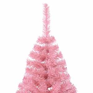 Umělý osvětlený vánoční stromeček Růžová 210 cm PVC - obrázek 12
