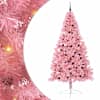 vidaXL Tehis pre-lit j&otilde;ulupuu koos 300 LED-iga Roosa 240 cm PVC