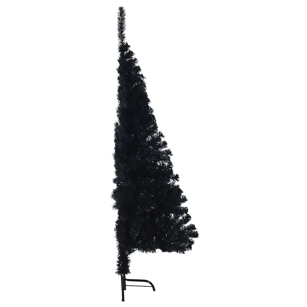 Umělý osvětlený vánoční stromeček Černá 120 cm PVC - obrázek 13