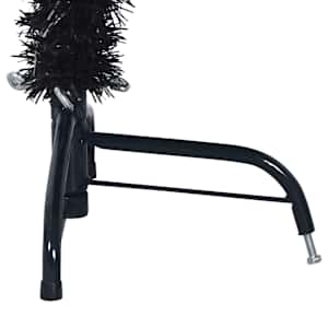 Umělý osvětlený vánoční stromeček Černá 150 cm PVC - obrázek 15