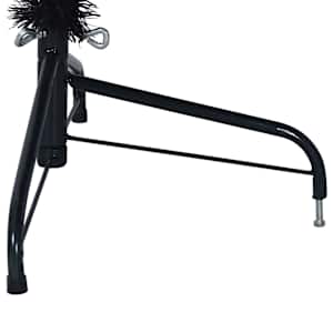 Umělý osvětlený vánoční stromeček Černá 180 cm PVC - obrázek 9