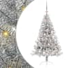 vidaXL Tehis pre-lit j&otilde;ulupuu koos 150 LED-iga H&otilde;bedane 120 cm PET
