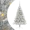 vidaXL Tehis pre-lit j&otilde;ulupuu koos 150 LED-iga H&otilde;bedane 120 cm PET