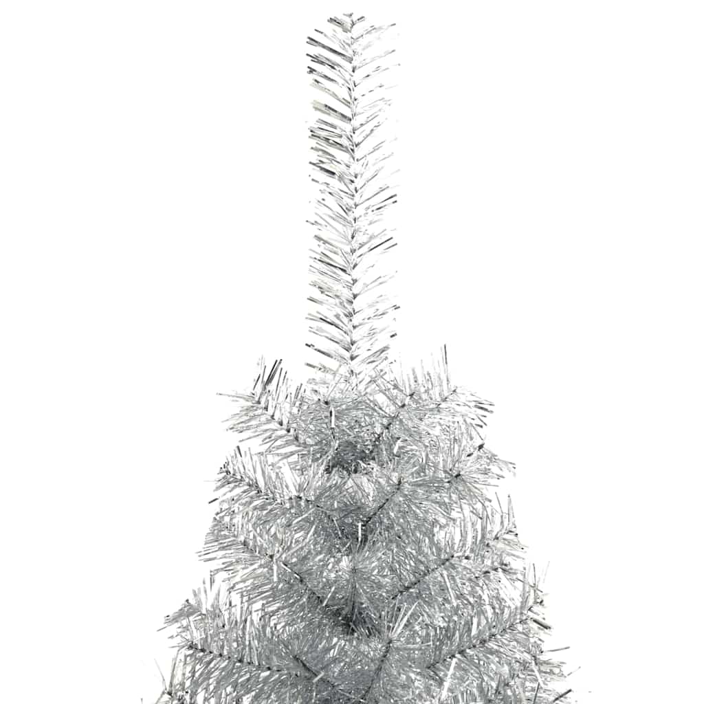Umělý osvětlený vánoční stromeček Stříbrná 240 cm PET - obrázek 14