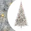 vidaXL Tehis pre-lit j&otilde;ulupuu koos 300 LED-iga H&otilde;bedane 240 cm PET