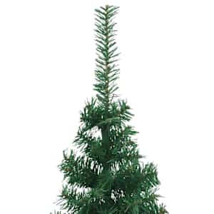 Rohový umělý vánoční stromeček Zelená 240 cm PVC a kov - obrázek 6