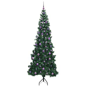 Rohový umělý vánoční stromeček Zelená 240 cm PVC a kov - obrázek 4