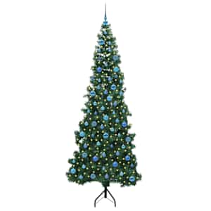Rohový umělý vánoční stromeček Zelená 240 cm PVC a kov - obrázek 3