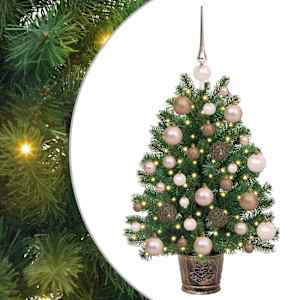 vidaXL Tehisj&otilde;ulupuu koos 150 LED-iga Roheline 75 cm PE ja PVC