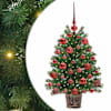 vidaXL Tehisj&otilde;ulupuu koos 150 LED-iga Roheline 75 cm PE ja PVC