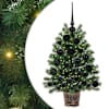 vidaXL Tehisj&otilde;ulupuu koos 150 LED-iga Roheline 75 cm PE ja PVC