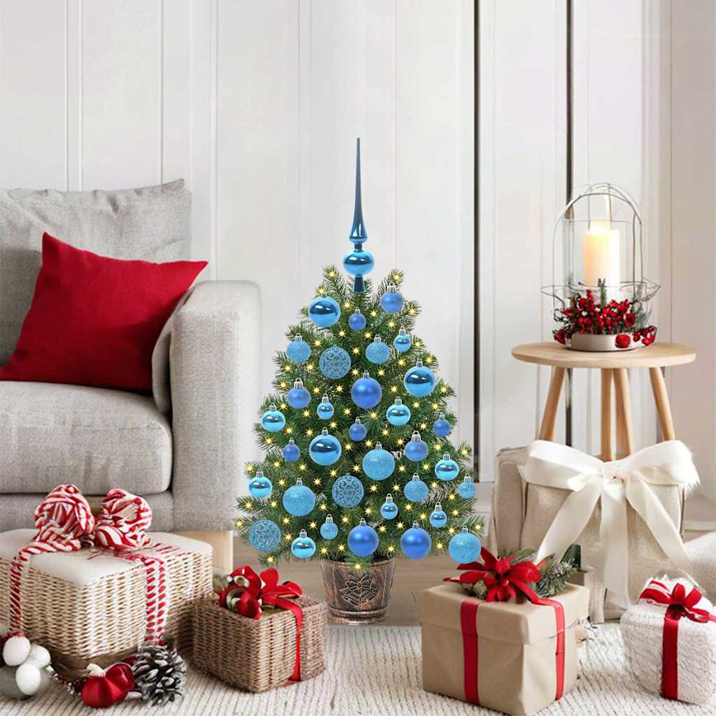 Sapin de Noël artificiel avec 150 LED Vert 75 cm PE et PVC