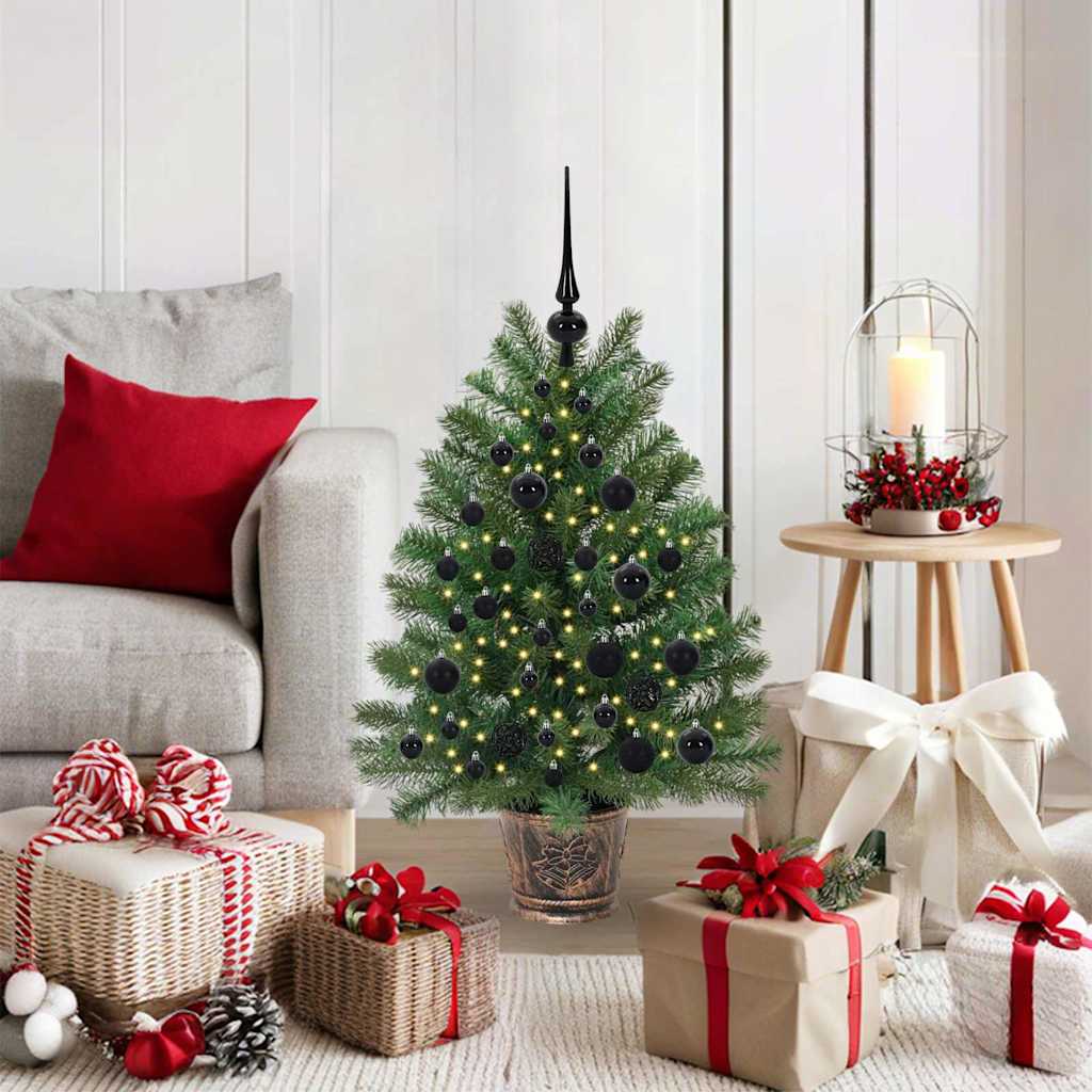 Sapin de Noël artificiel avec 150 LED Vert 95 cm PE et PVC