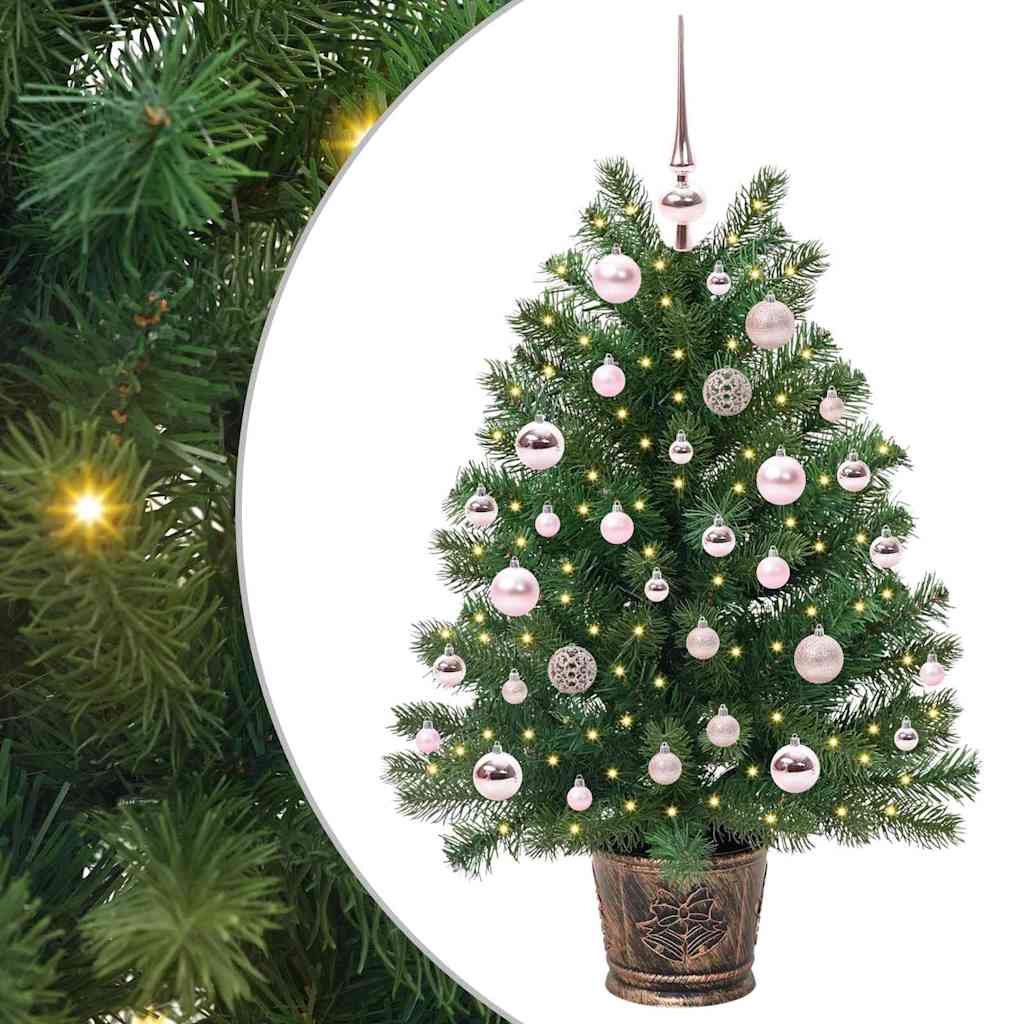 Sapin de Noël artificiel avec 150 LED Vert 95 cm PE et PVC