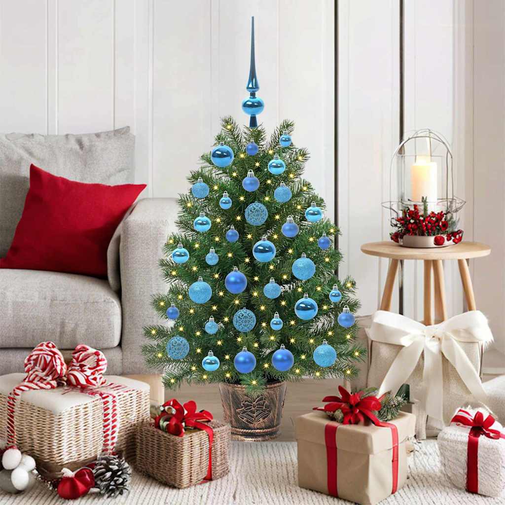 Sapin de Noël artificiel avec 150 LED Vert 95 cm PE et PVC