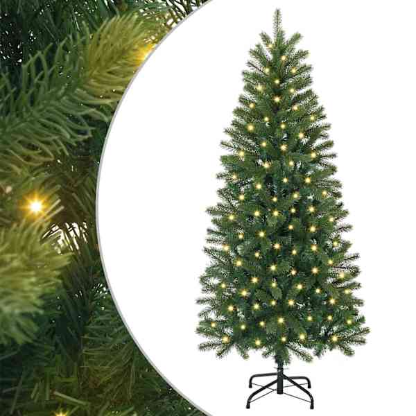 vidaXL Tehisj&otilde;ulupuu Roheline 120 cm PE ja PVC