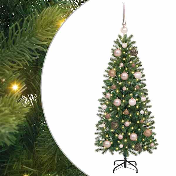 vidaXL Tehisj&otilde;ulupuu Roheline 120 cm PE ja PVC