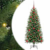 vidaXL Tehisj&otilde;ulupuu Roheline 120 cm PE ja PVC