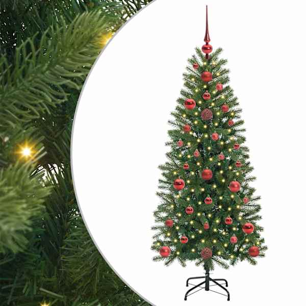 vidaXL Tehisj&otilde;ulupuu Roheline 120 cm PE ja PVC