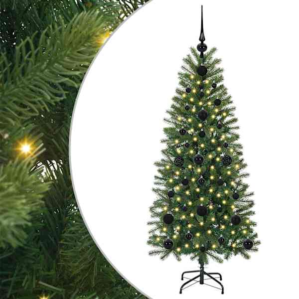 vidaXL Tehisj&otilde;ulupuu Roheline 120 cm PE ja PVC