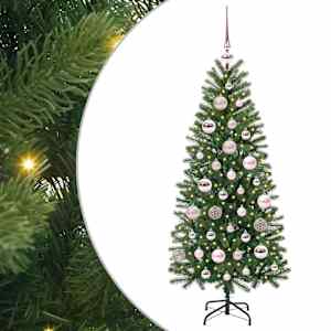 vidaXL Tehisj&otilde;ulupuu Roheline 120 cm PE ja PVC
