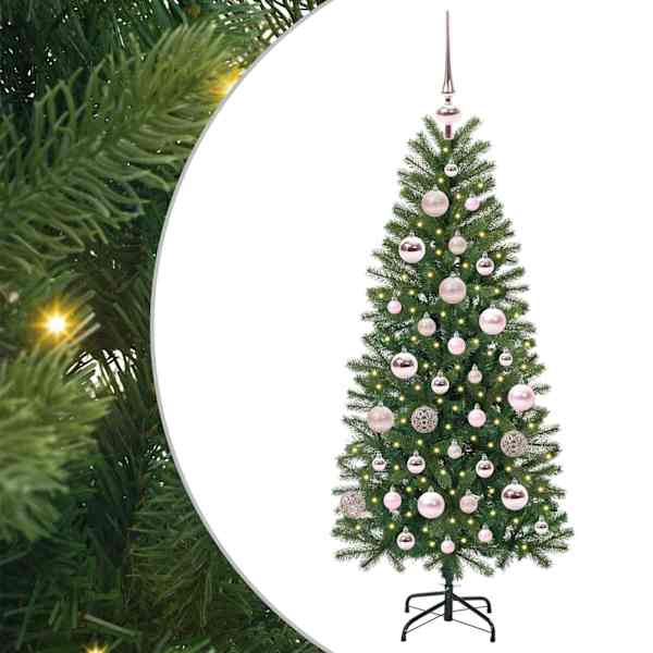 vidaXL Tehisj&otilde;ulupuu Roheline 120 cm PE ja PVC