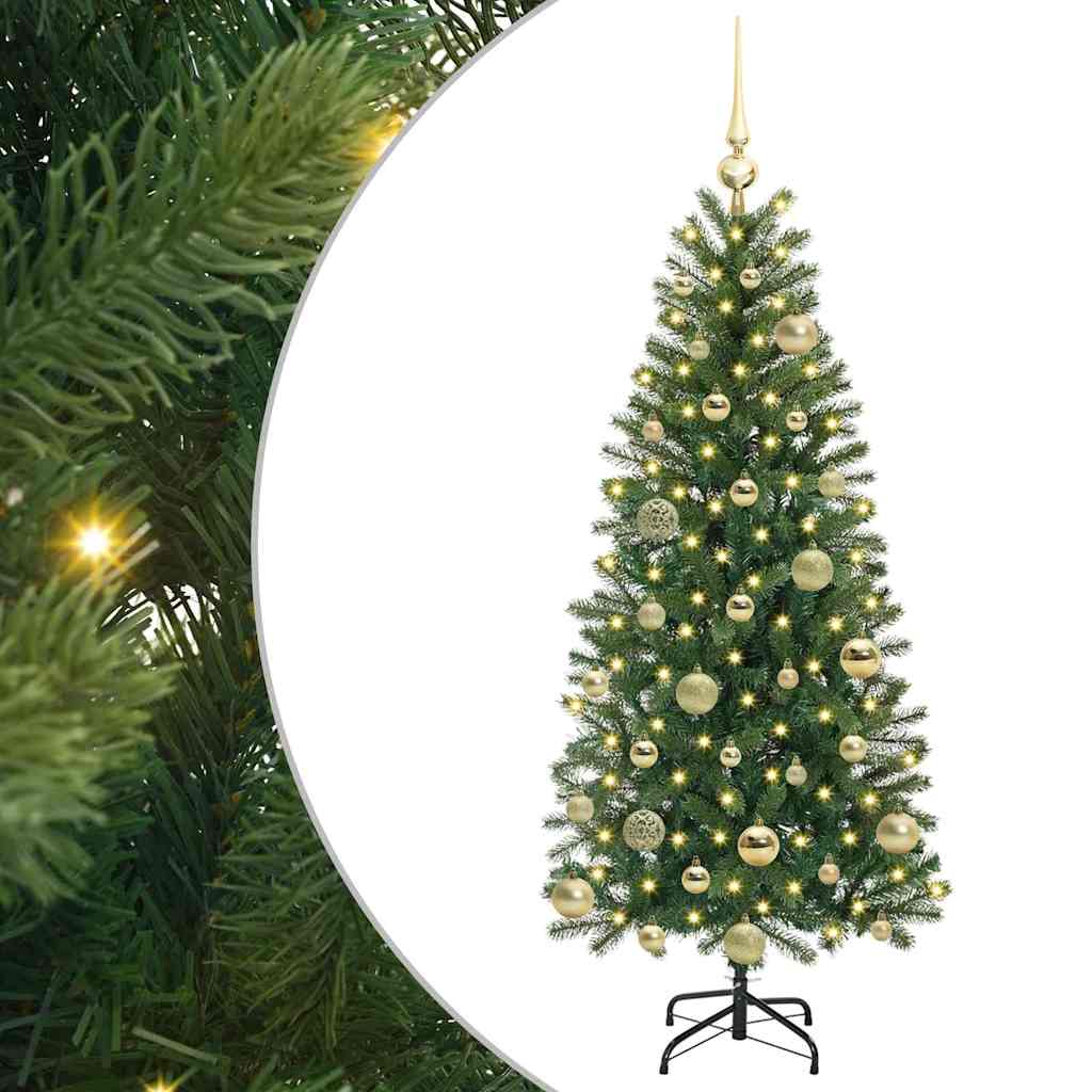 Thumbnail - vidaXL Künstlicher Weihnachtsbaum mit 150 LEDs Grün 120 cm PE und PVC