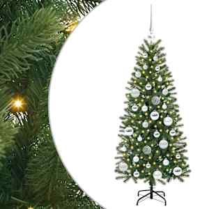vidaXL Tehisj&otilde;ulupuu Roheline 120 cm PE ja PVC