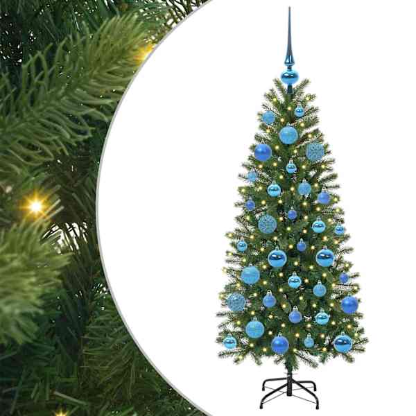 vidaXL Tehisj&otilde;ulupuu Roheline 120 cm PE ja PVC