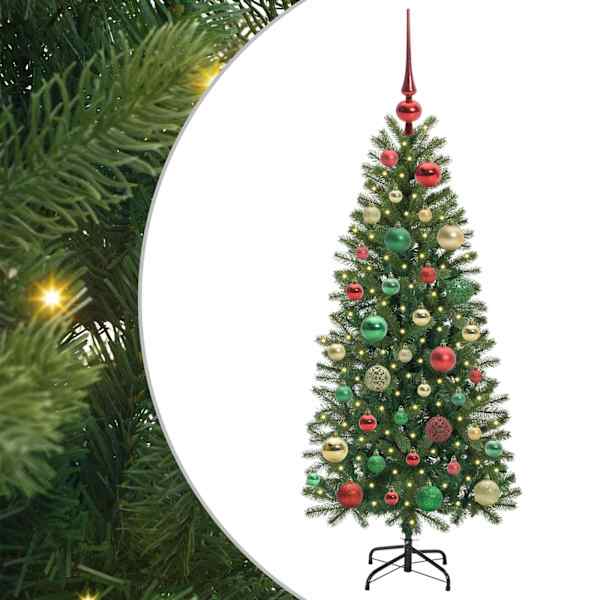 vidaXL Tehisj&otilde;ulupuu Roheline 120 cm PE ja PVC