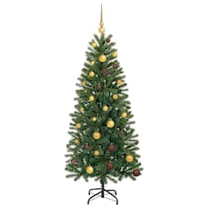 Umělý vánoční stromeček s stojanem Zelená 150 cm PE a PVC - obrázek 4