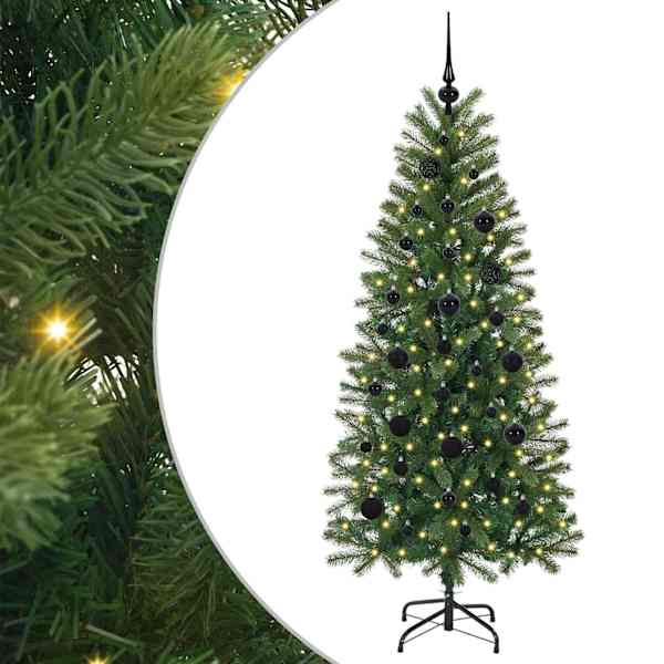 vidaXL Tehisj&otilde;ulupuu Roheline 150 cm PE ja PVC