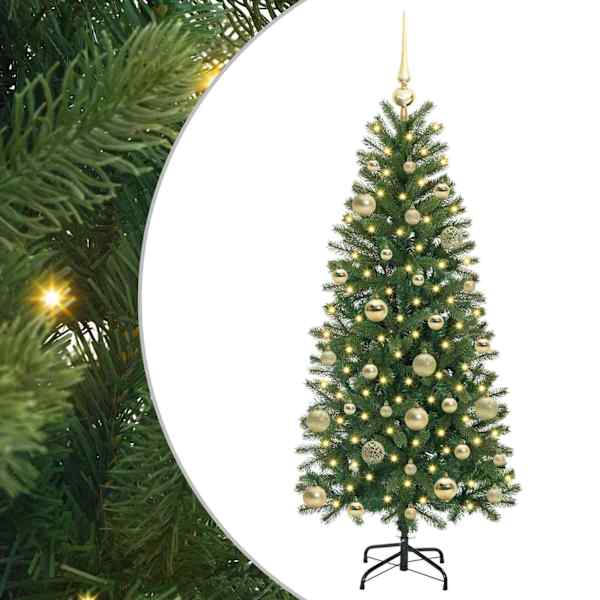 vidaXL Tehisj&otilde;ulupuu Roheline 150 cm PE ja PVC