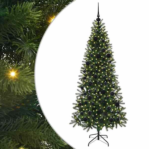 vidaXL Tehisj&otilde;ulupuu Roheline 180 cm PE ja PVC