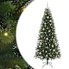 vidaXL Tehisj&otilde;ulupuu Roheline 210 cm PE ja PVC