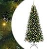 vidaXL Tehisj&otilde;ulupuu koos 300 LED-iga Roheline 240 cm PE ja PVC